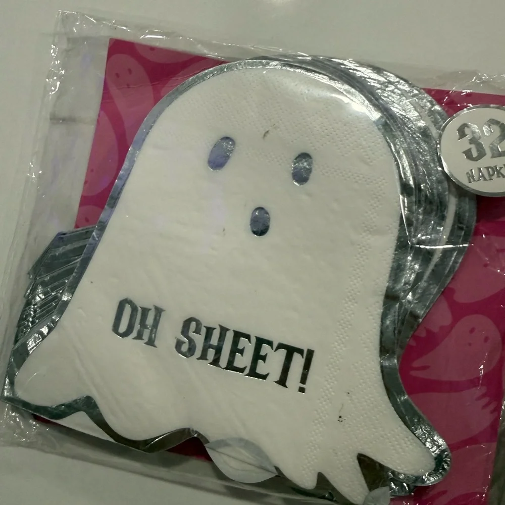 Halloween napkins Ghost and Tombstone Halloween Napkins new